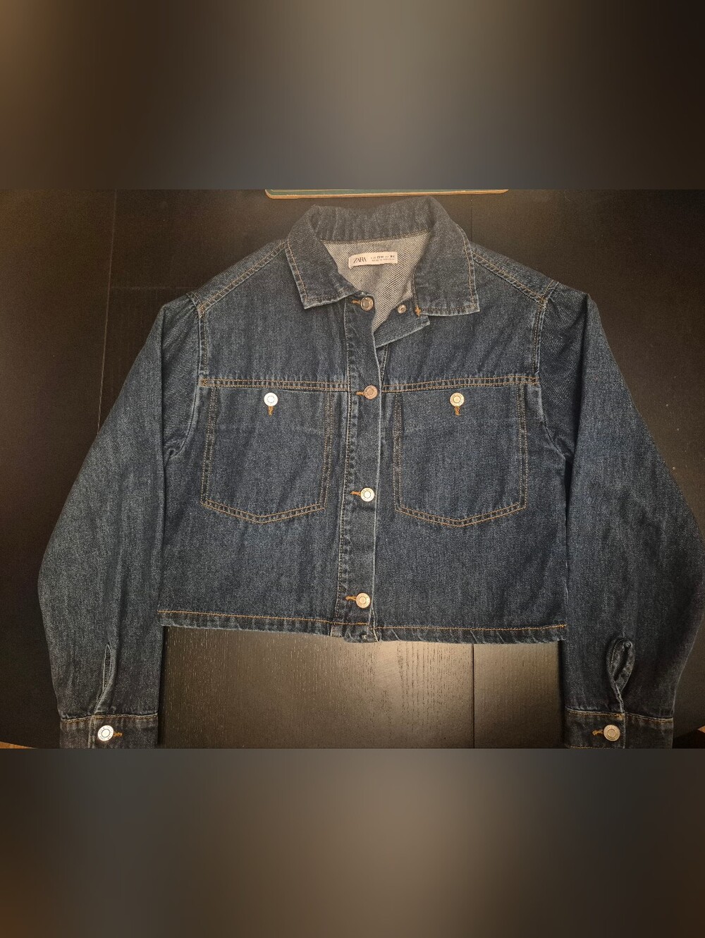 Zara Kids Dark Blue Denim Trucker Jacket